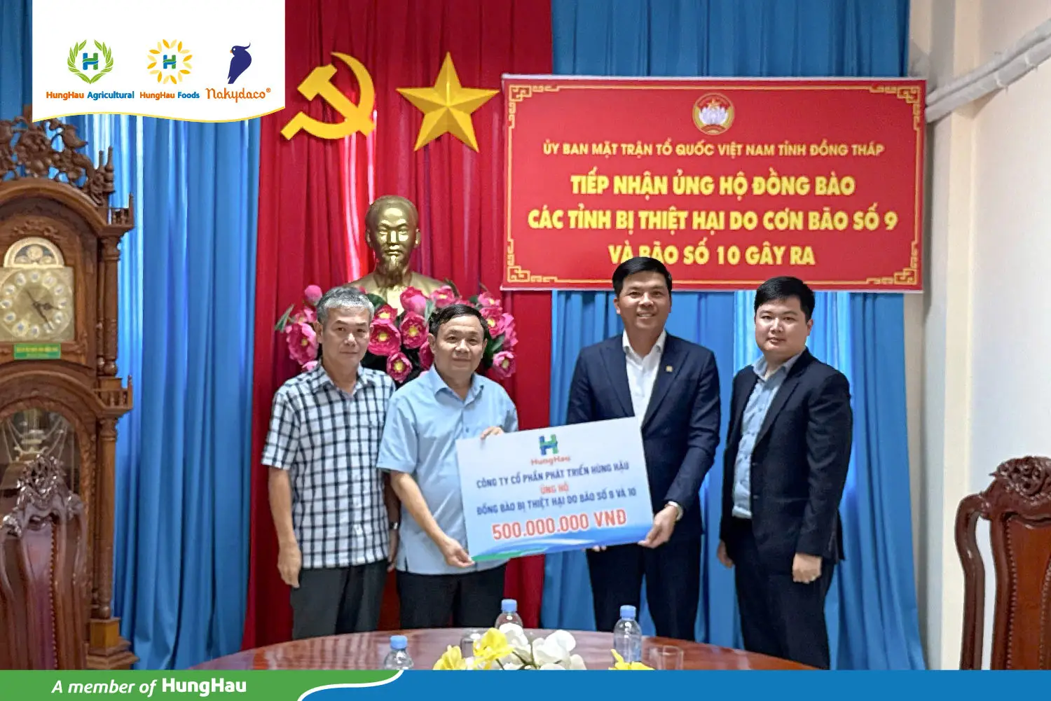 NGÔI NHÀ HÙNG HẬU ỦNG HỘ ĐỒNG BÀO CHỊU ẢNH HƯỞNG DO BÃO SỐ 9 & SỐ 10