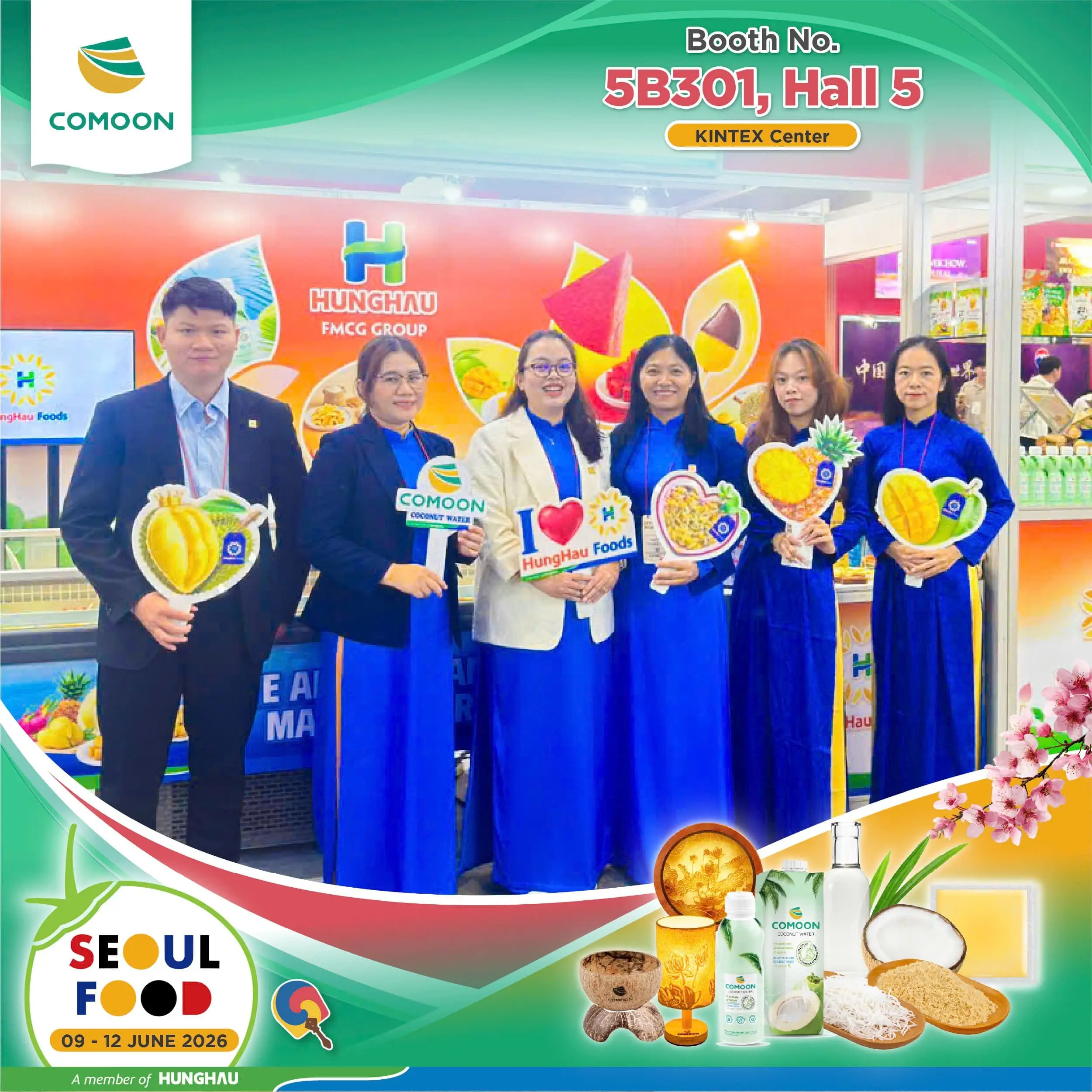 COMOON CÓ MẶT TẠI SEOUL FOOD & HOTEL 2026, GIỚI THIỆU THỨC UỐNG LÀNH MẠNH ĐẾN ĐỐI TÁC QUỐC TẾ