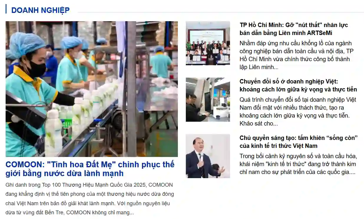 WHAT DID KINH TẾ & ĐÔ THỊ (ONLINE) SAY ABOUT COMOON?