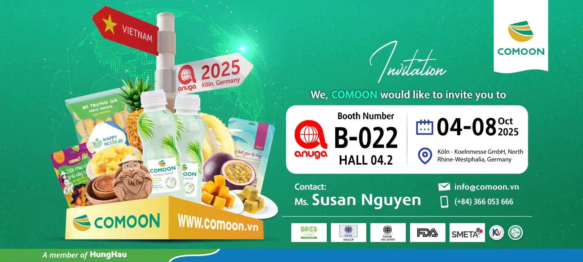 COMOON MANG TINH HOA DỪA VIỆT NAM ĐẾN ANUGA 2025