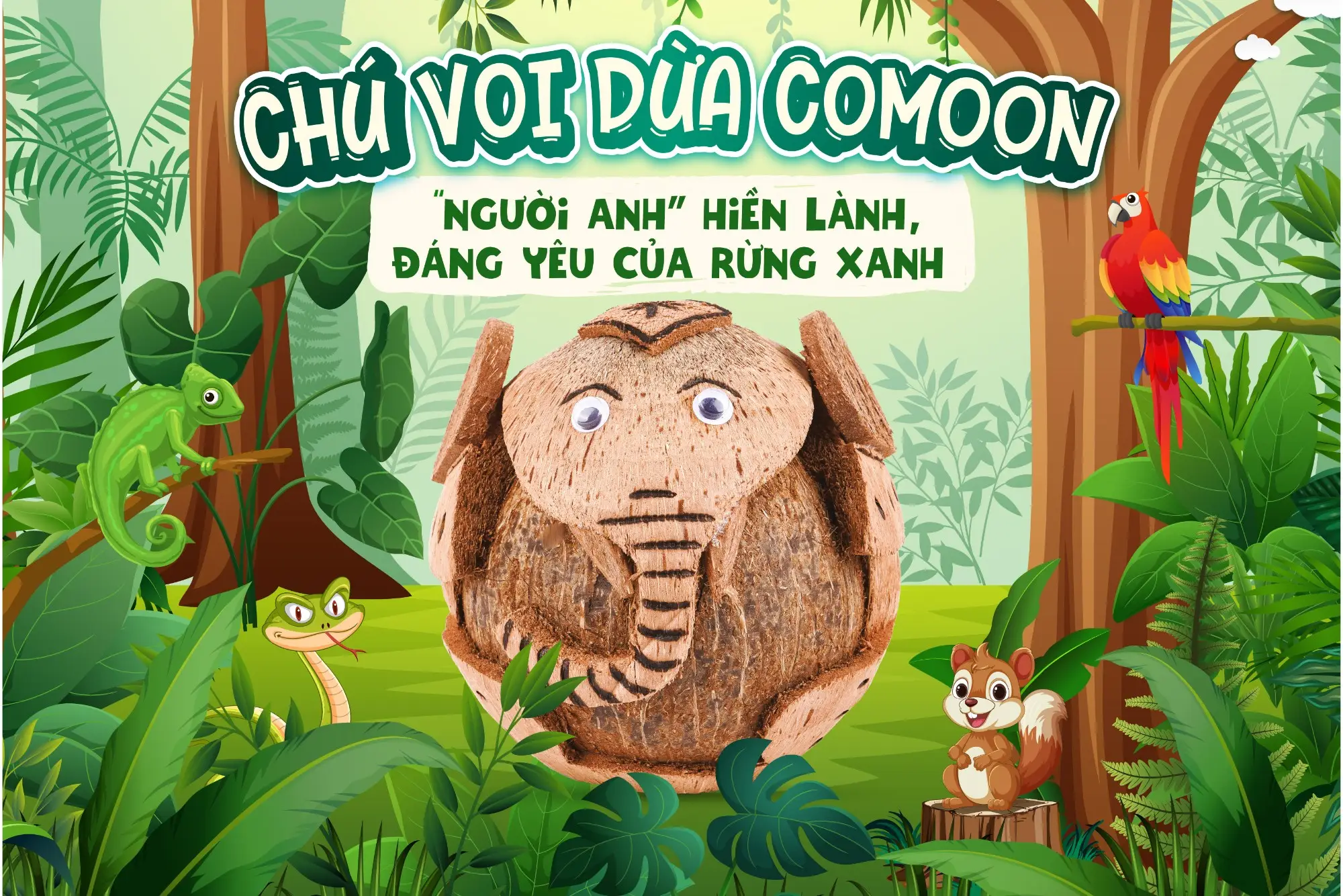 VOI DỪA COMOON: MÓN QUÀ TƯỢNG TRƯNG CHO LỜI CHÚC BỀN BỈ, VỮNG VÀNG