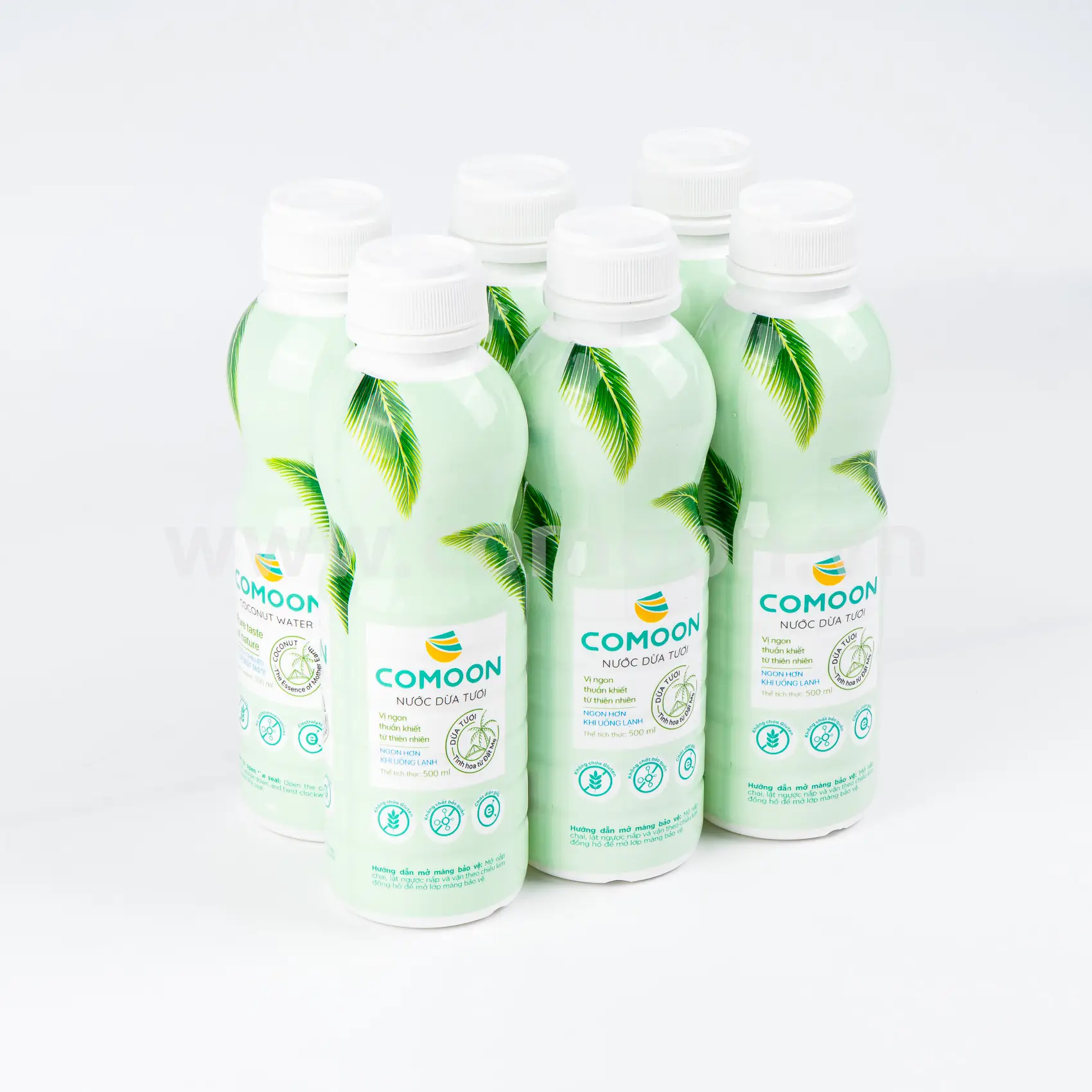 Pack of 6 COMOON Coconut Water Bottles