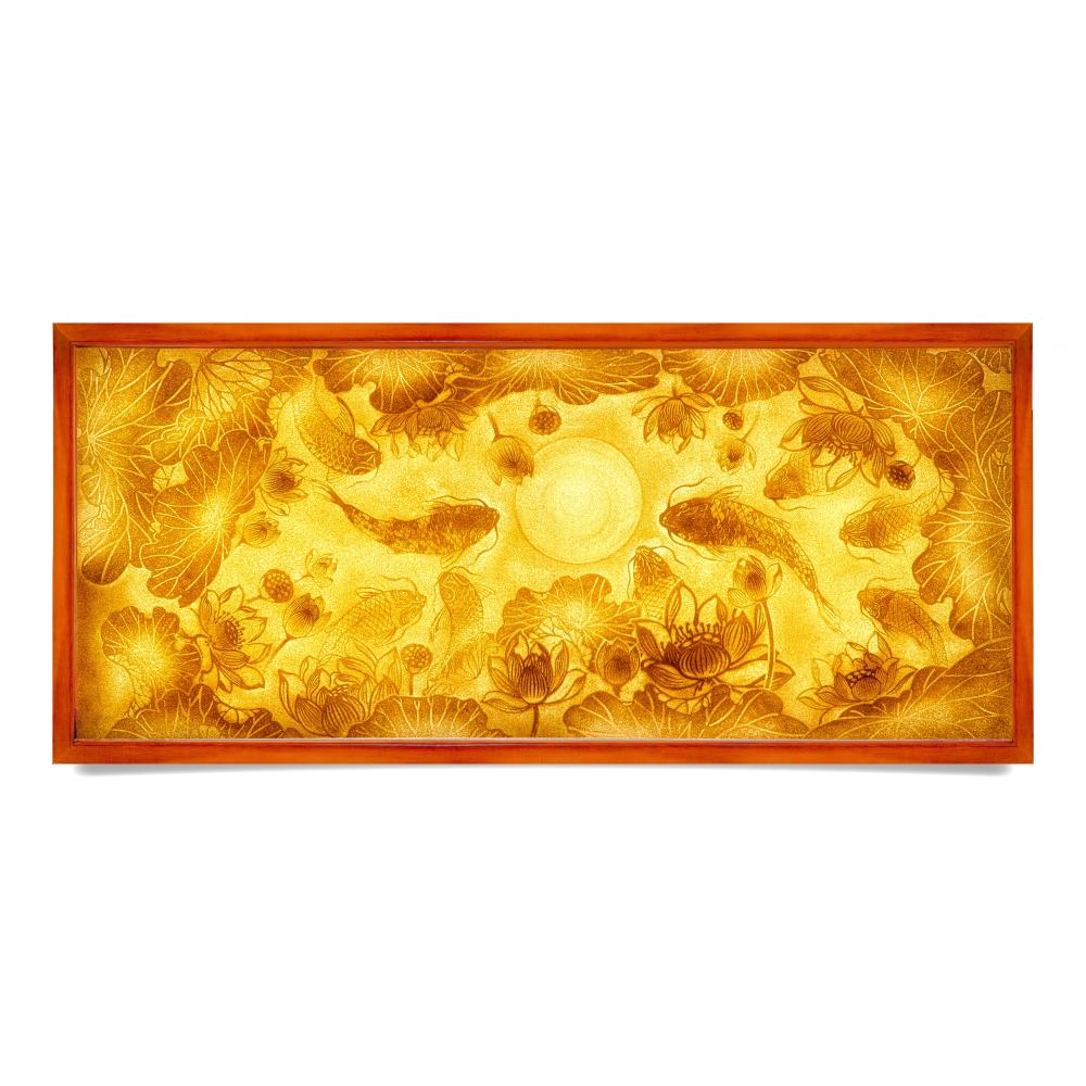 Patient Carp Gazing at the Moon